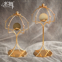 Water dance X0500 Chinese bride headdress gold display rack storage rack antique display cabinet accessories creative ornaments