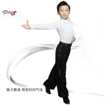 Pans dance suit Childrens Latin dance pants Boy Latin pants Male exam performance suit Competition suit pants Velcro hook