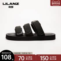 Lilang official casual shoes mens sandals fabric casual flat heel comfortable and breathable summer 2021