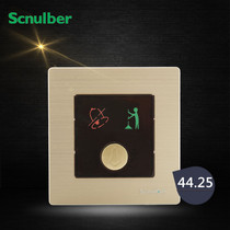 Type 86 champagne gold hotel hotel do not disturb Please clean the doorbell switch Three-in-one do not disturb cleaning