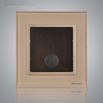 Schlander type 86 wall switch S12 tempered glass series doorbell with instructions Do not disturb Please clean up immediately