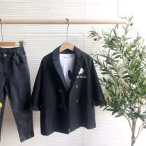  2020 autumn Laflai childrens suit middle and large childrens Korean version of Western casual cardigan fashion trend jacket 3269