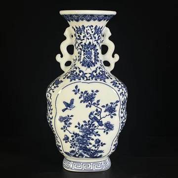 双耳青花瓷花瓶-双耳青花瓷花瓶促销价格、双耳青花瓷花瓶品牌- 淘宝