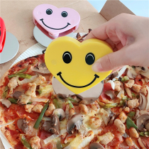 Han Feng love smiley face stainless steel pizza wheel cutter disc detachable and easy to clean