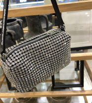 French DUDK womens bag new rhinestone bag Alexandra aw king bag sparkling diamond armpit portable chain bag