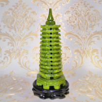 9-floor 13-story Wenchang Tower Pendulum Piece Book House Office Desk Handiwork delivered Wenchang pen 9-layer thirteen-floor tower