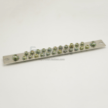 Zero row distribution box sink terminal block connected to zero ground copper row high current splitter can be customized zero row ground row