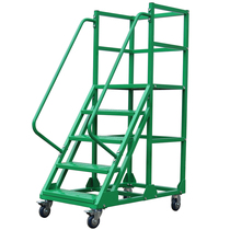 Congwood climbing ladder supermarket warehouse mobile tally platform car detachable pick-up ladder customized Shanghai