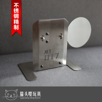 Cat head target MT017 mediation automatic reset target Stainless steel swing magnetic target soft bullet metal training return target