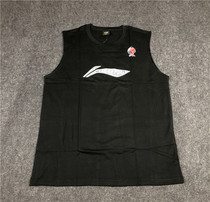 Li Ning sponsors CBA player version mens big logo sleeveless warm-up training vest cotton breathable sleeve training
