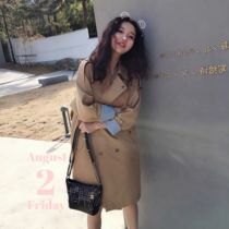 MIUSU Spot 22 Spring loaded with new Korean version College Wind card with its color light extravagant and long style ladies