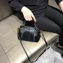 Hong Kong bag female 2021 New Korean fashion wild Boston bag leather shoulder crossbody Hand bag