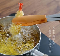 Japan imported stainless steel food clip Kitchen Bread clip barbecue clip household baking anti-scalding barbecue clip silicone