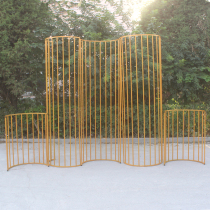 Iron screen wedding props line semicircular screen wedding stage scene layout props hotel decoration ornaments