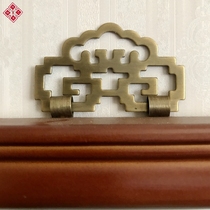 Chinese imitation antique bronze accessories plaque photo-frame character painting hook picture frame frame cross stitch hanging picture hook painting pendant pure copper