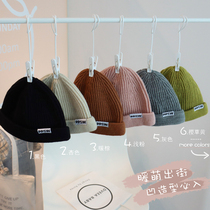 Korean children soft glutinous and comfortable wool cap multi-color warm knitted pumpkin hat 2021 autumn and winter New Foreign style hat