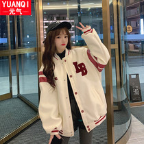 Sports coat young girl spring and autumn 12-year-old female child 15 junior high school students 13 Korean version of loose Joker baseball uniform