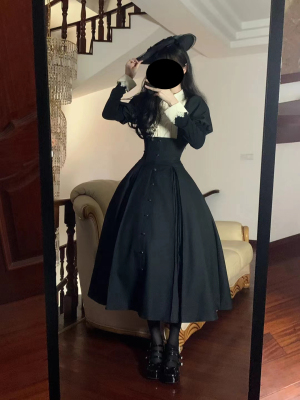 taobao agent Autumn demi-season dress, Lolita style, long sleeve