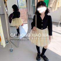 High-end Customised Child Clothing 2022 Springtime Girls Temperament Suit Dress Girl Foreign Air Little Scents Princess Dress