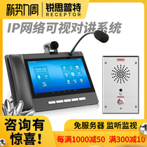 IP network intercom school hospital parking lot prison LAN external network bank toll station two-way visual intercom