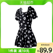 ( ) 361 degree swimsuit womens fashion print one-piece skirt swimsuit shade belly slim hot spring swimsuit