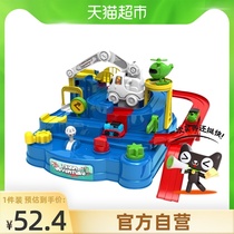 Baby fun childrens train break through the big adventure toy engineering car series gift baby early education puzzle 1 box