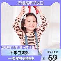 Young girls half-height collar bottom-shirt with foreign air children Long sleeves T-shirt for childrens spring clothes baby blouses