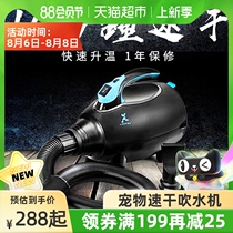 Pet water blower dog cat bath blow-drying hair dryer big wind large dog special high-power silent artifact