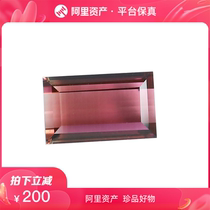 Leaked price 3 73-carat natural red tourmaline ring surface color treasure bare stone crystal transparent and crackless October birthstone