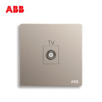 ABB switch socket frameless Xuan Zhixia gold wall socket panel broadband TV socket AF303-PG