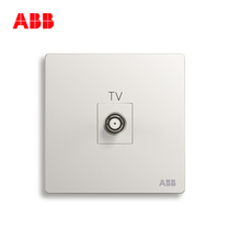 ABB switch socket frameless porch to Athens white wall 86 socket panel broadband TV socket AF303