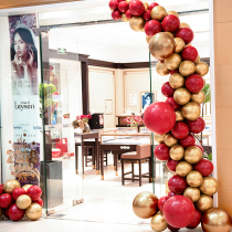 Net red pomegranate red balloon decoration metal birthday party layout new year arch romantic wedding engagement balloon chain