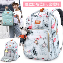 Mommy bag 2020 autumn fashion large capacity shoulder out Bao Ma with baby out backpack Mom bag mother and baby bag