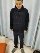 Special price fresh solid color foreign trade top soft warm coral fleece free collar pullover thick home wear winter