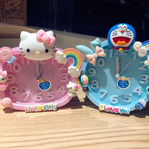  Cute cartoon childrens alarm clock Mute student-specific bedside girl bedroom alarm clock Dormitory bedside alarm clock