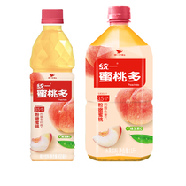 Unified peach multi 450ml*6 15 bottles C multi-fiber multi-beautiful vitamin peach juice drink