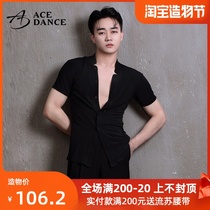ACEdance adult Latin dance suit summer design mens shirt short-sleeved practice suit SY186