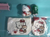 Sanrio sanrio40 Anniversary out of print hello kitty hug bear three-piece pendant pendant shoulder bag Bento bag