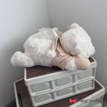 Winter scarf gloves pop plush doll paper towel pumping girls heart Winnie the Pooh doll paper towel set gift