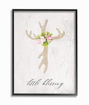 The Kids Room By Stupell Floral Antler Cross Little