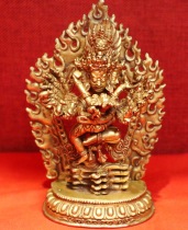 Nepal imports 14 cm pure handmade red copper process Heking bronze ware pendulum piece handicraft