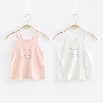 TATABEBE baby vest summer baby thin mesh cotton vest sleeveless mens and womens bottom vest suspenders
