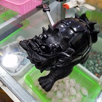Rock crystal obsidian dragon turtle basaltic ornaments home office fortune transfer town house