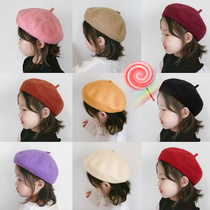 baby Korean girl childrens Bud hat childrens hat outdoor warm hat wool accessories baby beret winter