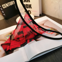 Transparent temptation sexy perspective Womens mesh T-shaped T underwear disposable easy to tear ultra-thin no touch no additional gear