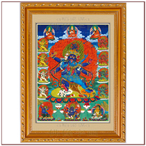 Tian Fuhui Vajrayana Bodhisattva Bodhisattva Thangka decorative painting Tibetan Zen room household printing mural 4