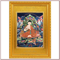 Tian Fuhui Nagarjuna Bodhisattva bound to Tibetan Buddhism Tantric altar City mantra wheel Buddha statue hanging picture frame Thangka 2456