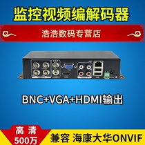 Monitor video decoder Digital turn analog converter 5 million HD network decoder video server