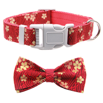 Dog Item Circle Neck Ring Traction Rope Walking Dog Rope Dog Chain Collar Bow Tie Bow Tie Golden Hair Large Canine Teddy Small Dog