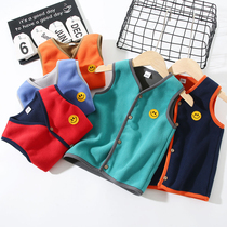 Spring and Autumn Children wear warm fleece vest vests for men and women babies sleeveless waisterless waistcoats